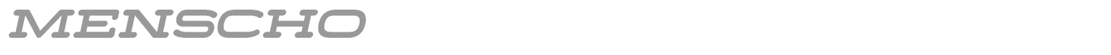 Menscho font preview